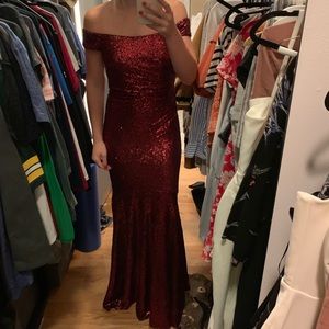 Badgley Mischka Women's  Sequin Gown Prom